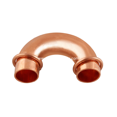 copper U bend with brazing ring, air conditioning copper fitting, refrigeration fitting