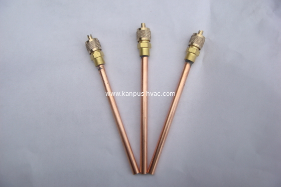 Refrigeration copper access valve, charging valve, HVAC valve 1/4", refrigeration valve