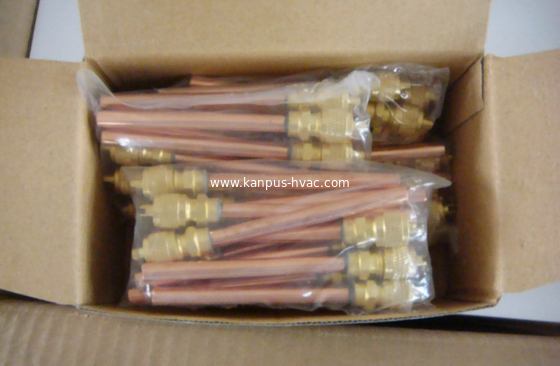 Refrigeration copper access valve, charging valve, HVAC valve 1/4", refrigeration valve