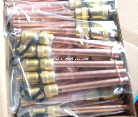 Air condition access valve, refrigeration charging valve, HVAC valve 1/4", brass valve