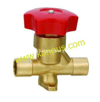 Refrigeration solder type hand valve (shut off valve, HVAC/R parts, brass valve, refrigeration valve)