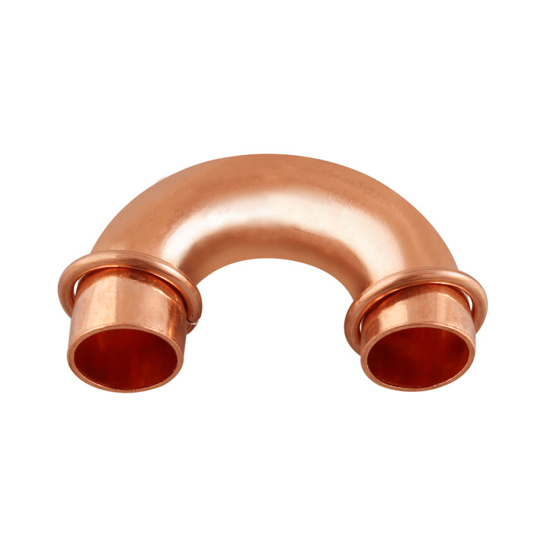 copper U bend with brazing ring, (air conditioning copper fitting, refrigeration fitting,  ACR fitting)